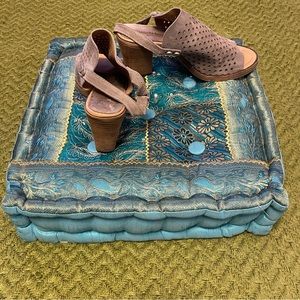 Barbara Barbieri Fawn Seude Block Heeled Sandal